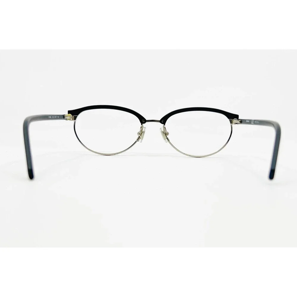 DKNY Eyeglasses Womens Black Silver Pre-owned Browline DY 5623 51-17-135